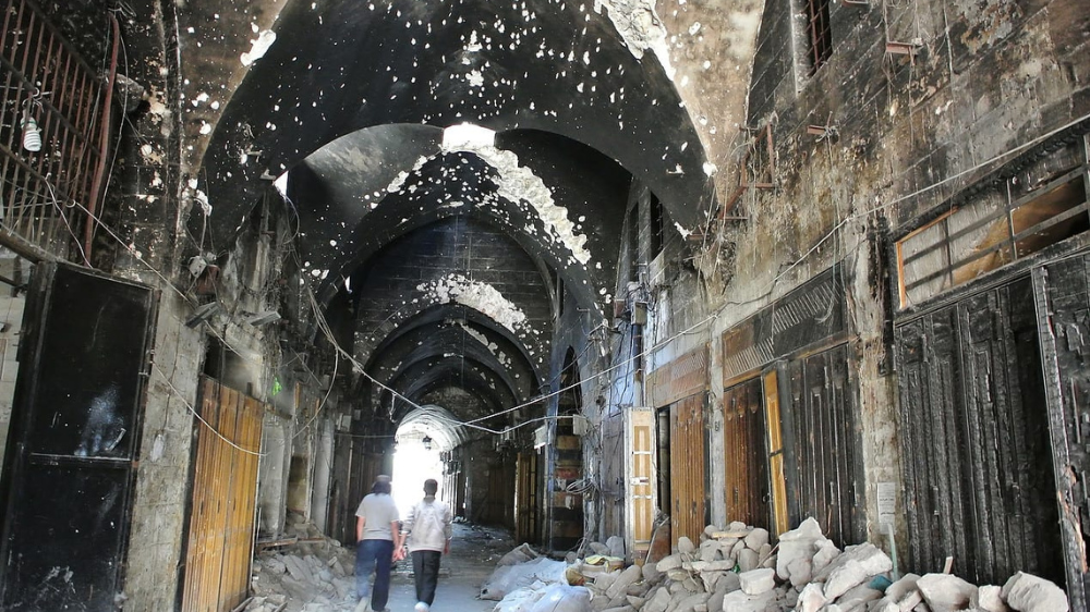 Souk Alep détruit