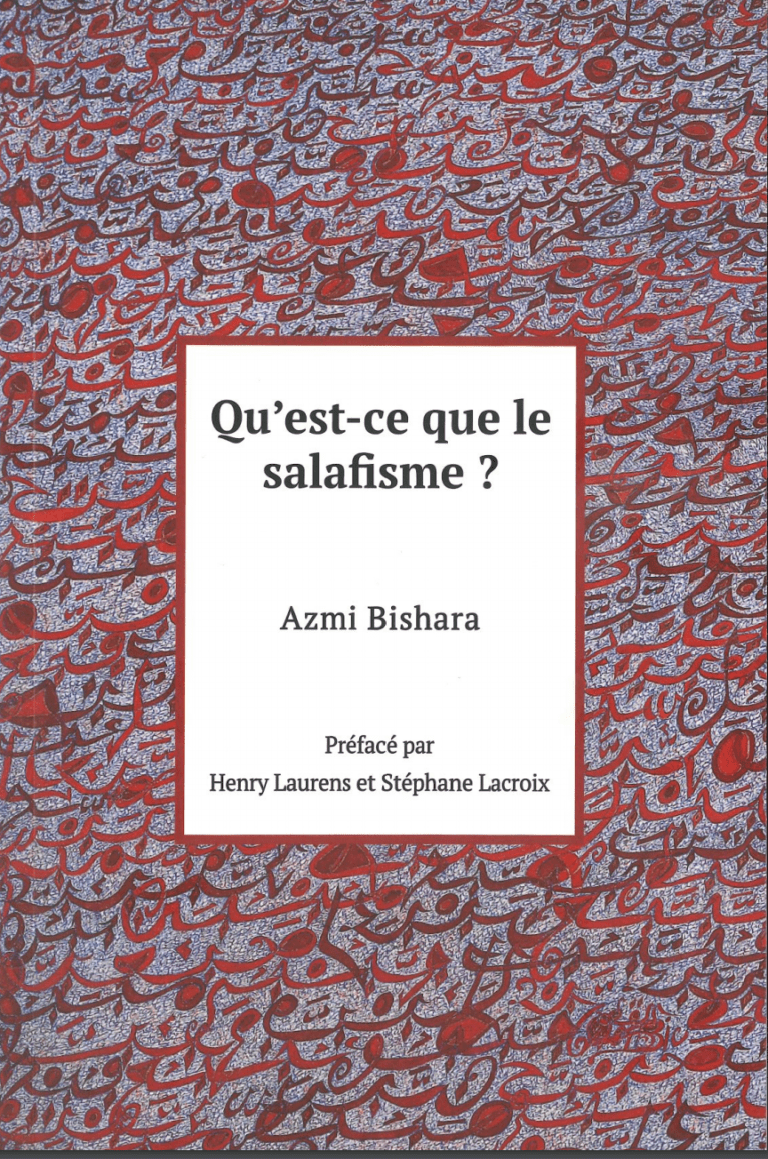Couverture livre Azmi Bishara sur Salafisme