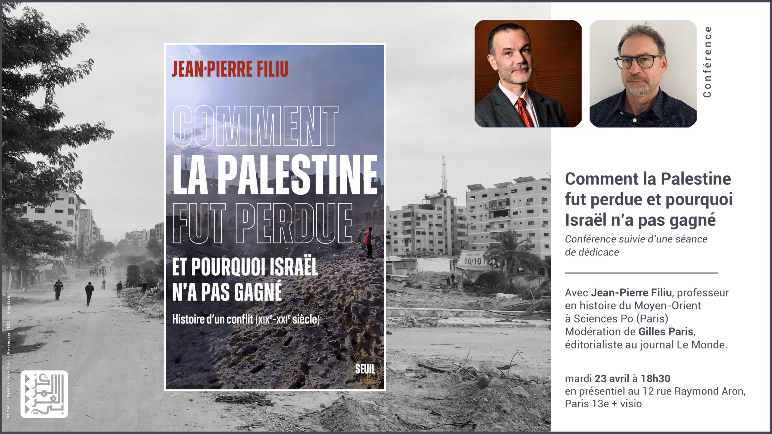 filiu visuel conférence PAlestine