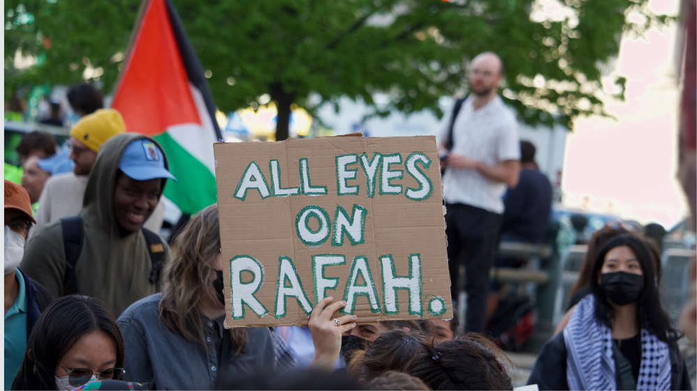 image manifestation pour Rafah