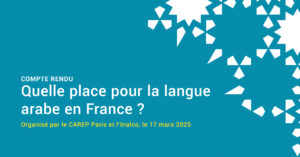 compte rendu JE langue arabe